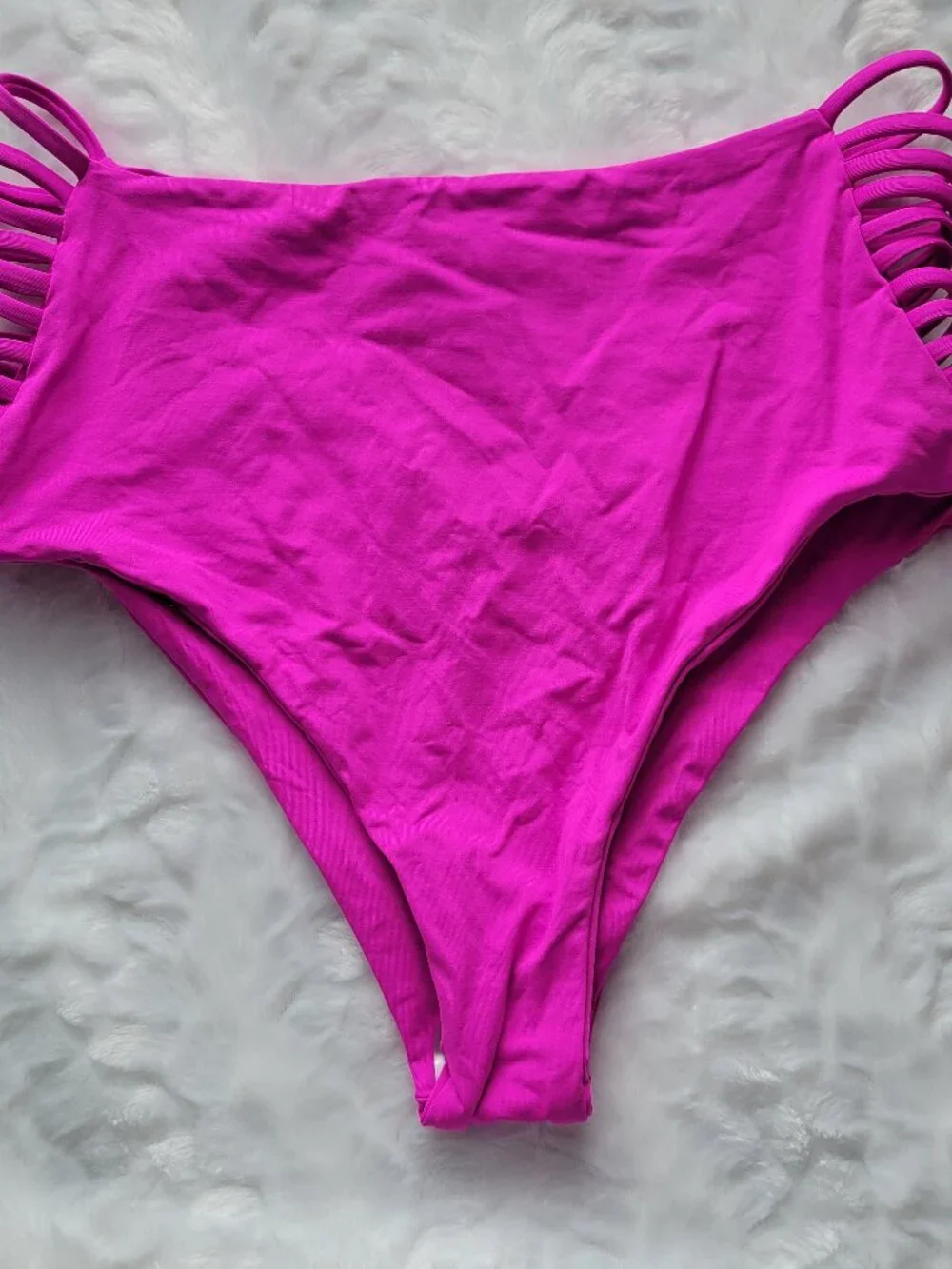 L*Space Bikini Bottom Women's Large Pink Harrington Swimwear by Revolve NWOT - Picture 2 of 6